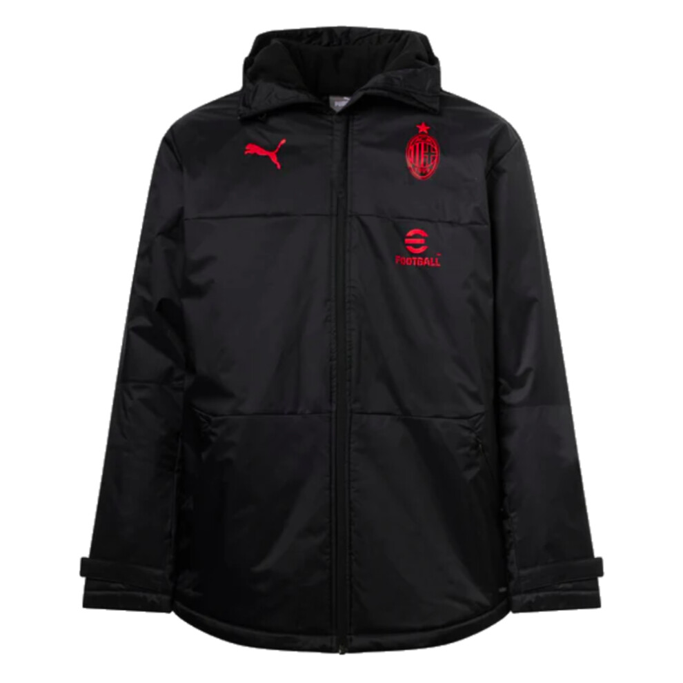 (M) 2023-2024 AC Milan Winter Jacket (Black)