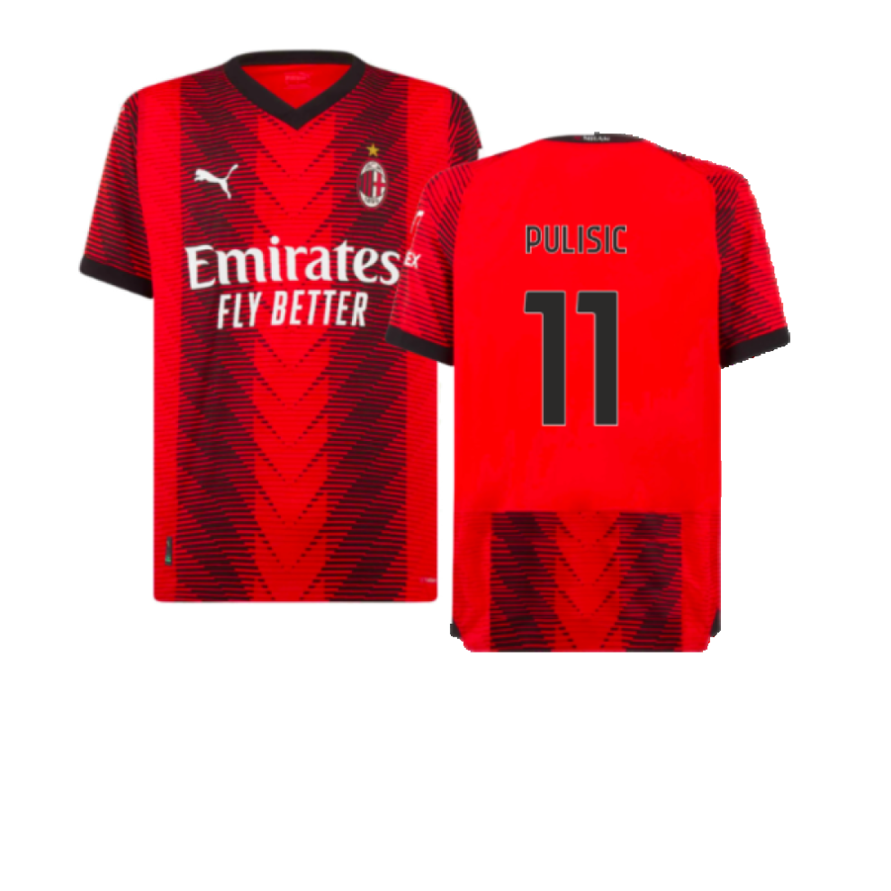Puma (Xxl) 2023-2024 Ac Milan Home Authentic Shirt (Pulisic 11)