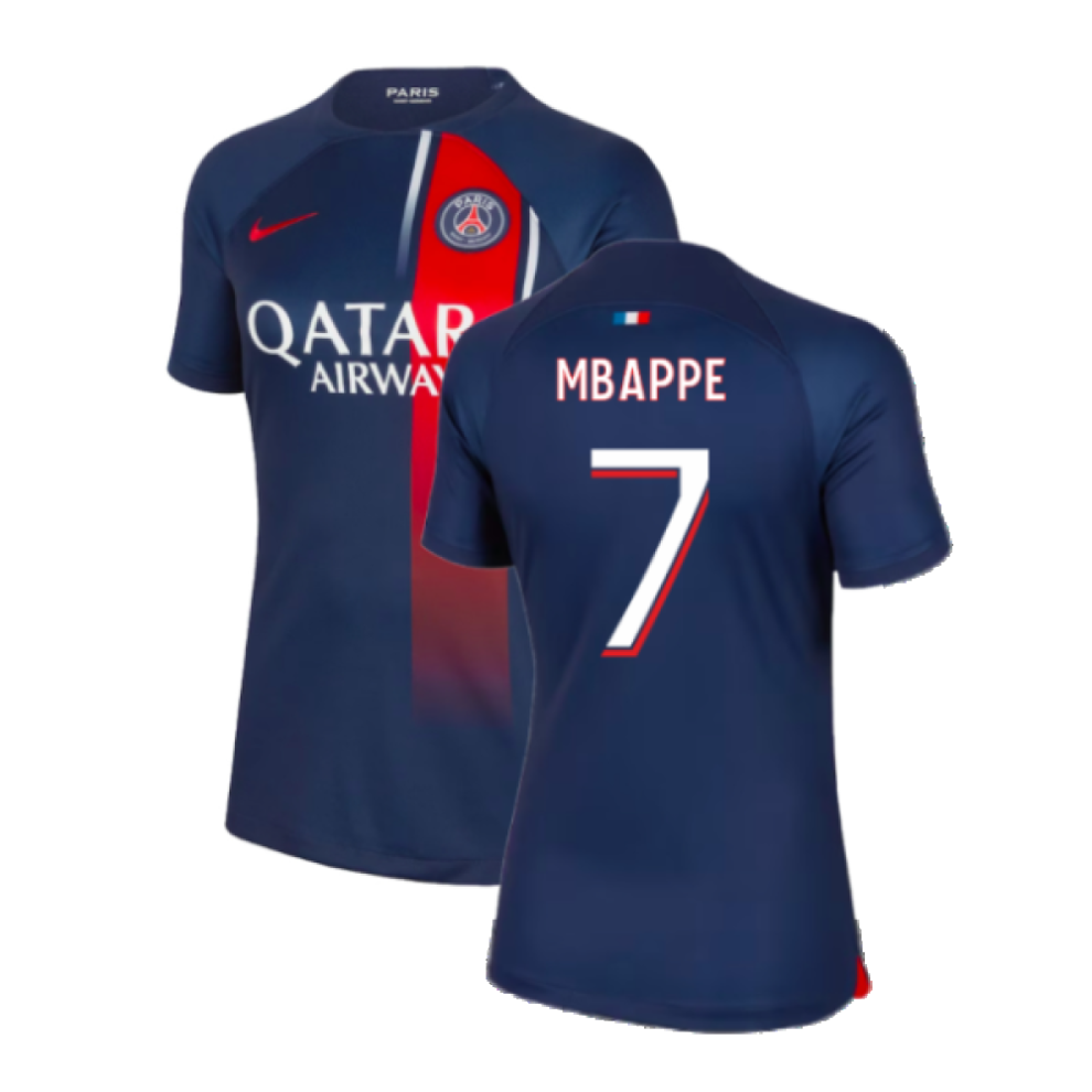 (XL) 2023-2024 PSG Home Shirt (Ladies) (Mbappe 7)