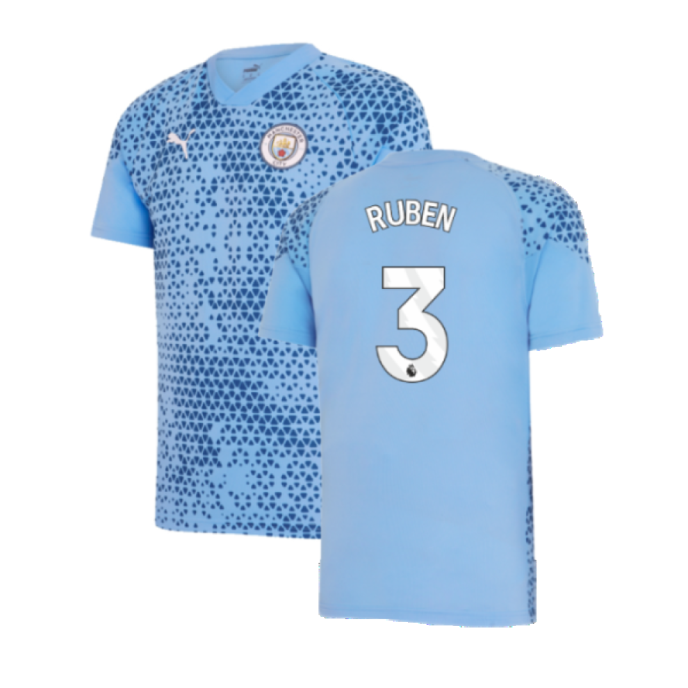 (M) 2023-2024 Man City Training Jersey (Light Blue) (RUBEN 3)