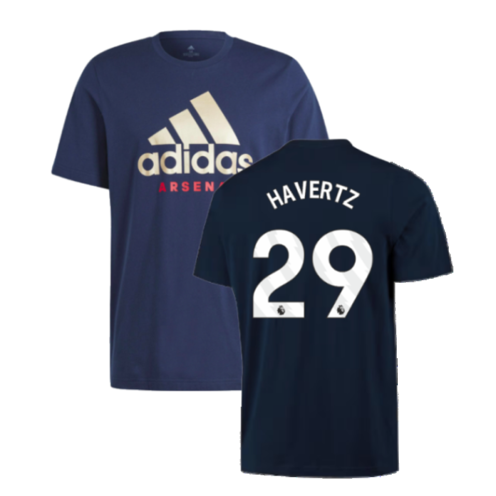 (M) 2023-2024 Arsenal DNA Graphic Tee (Navy) (Havertz 29)