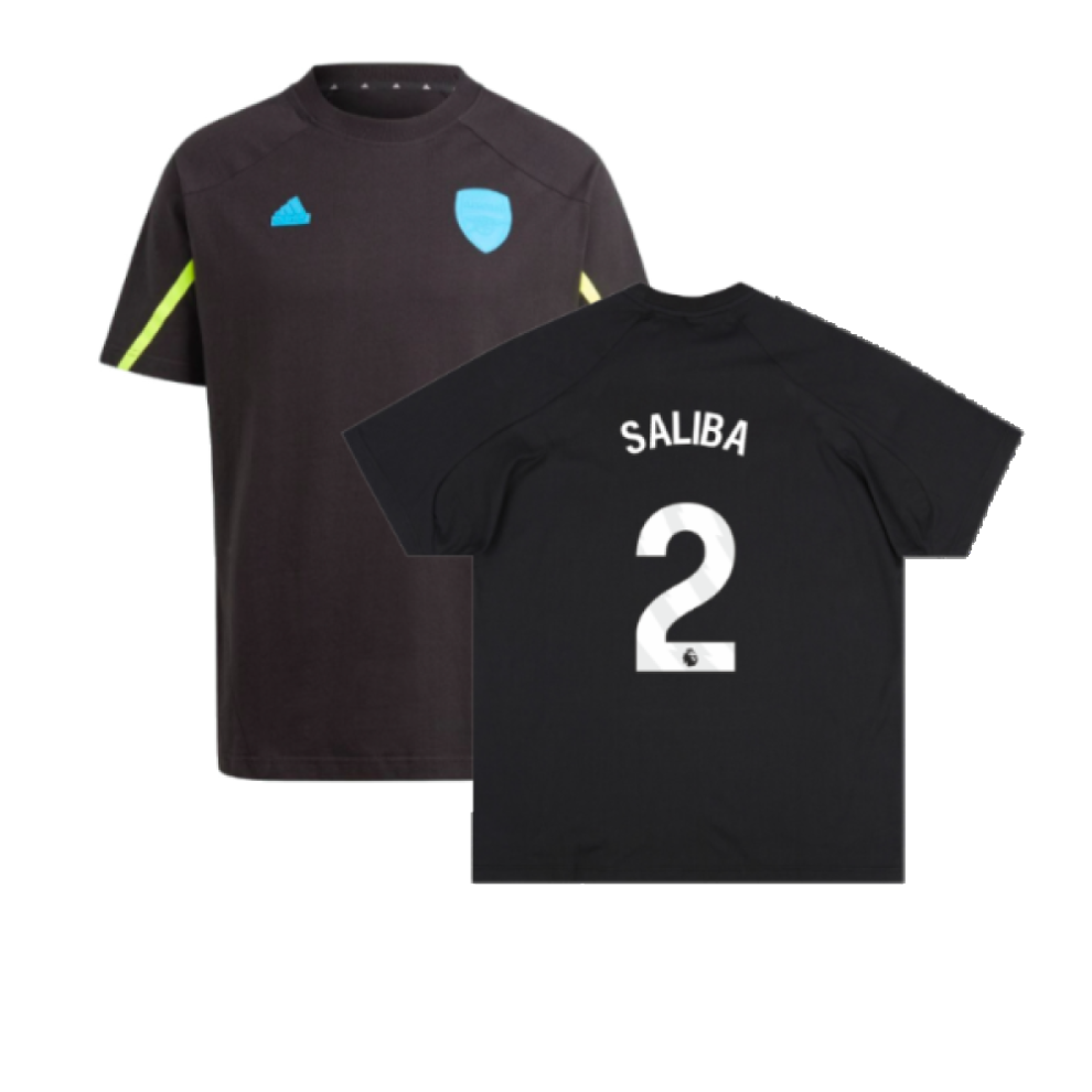 (L) 2023-2024 Arsenal D4GMD Tee (Black) (Saliba 2)