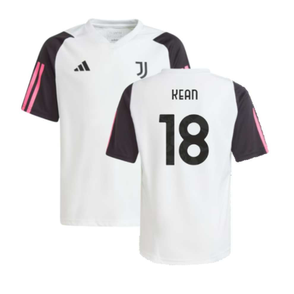Adidas (Sb) 2023-2024 Juventus Training Shirt (White) - Kids (Kean 18) White