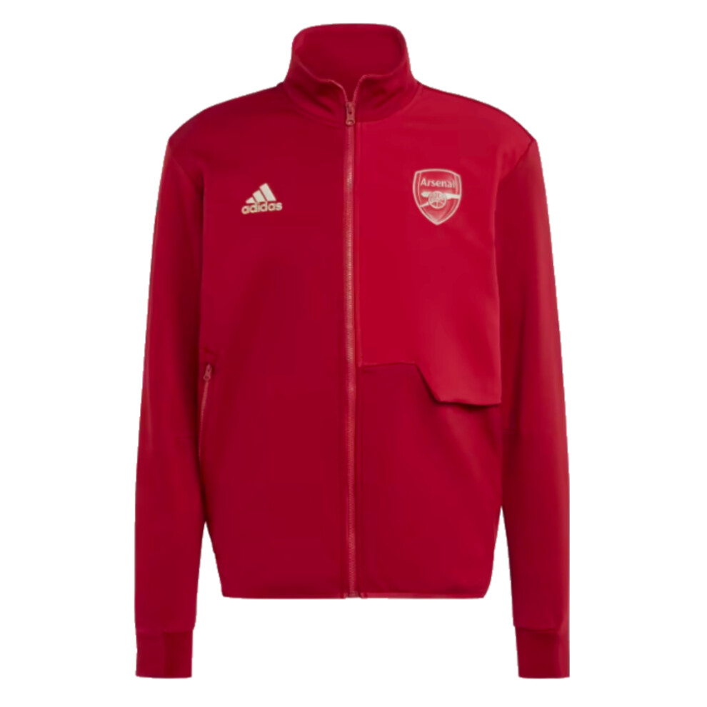 Adidas (S) 2023-2024 Arsenal Anthem Jacket (Red) Red