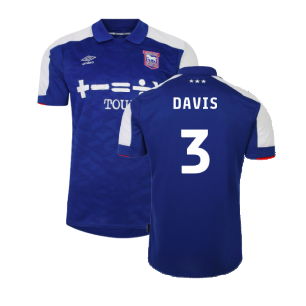 (M) 2023-2024 Ipswich Town Home Shirt (Davis 3)