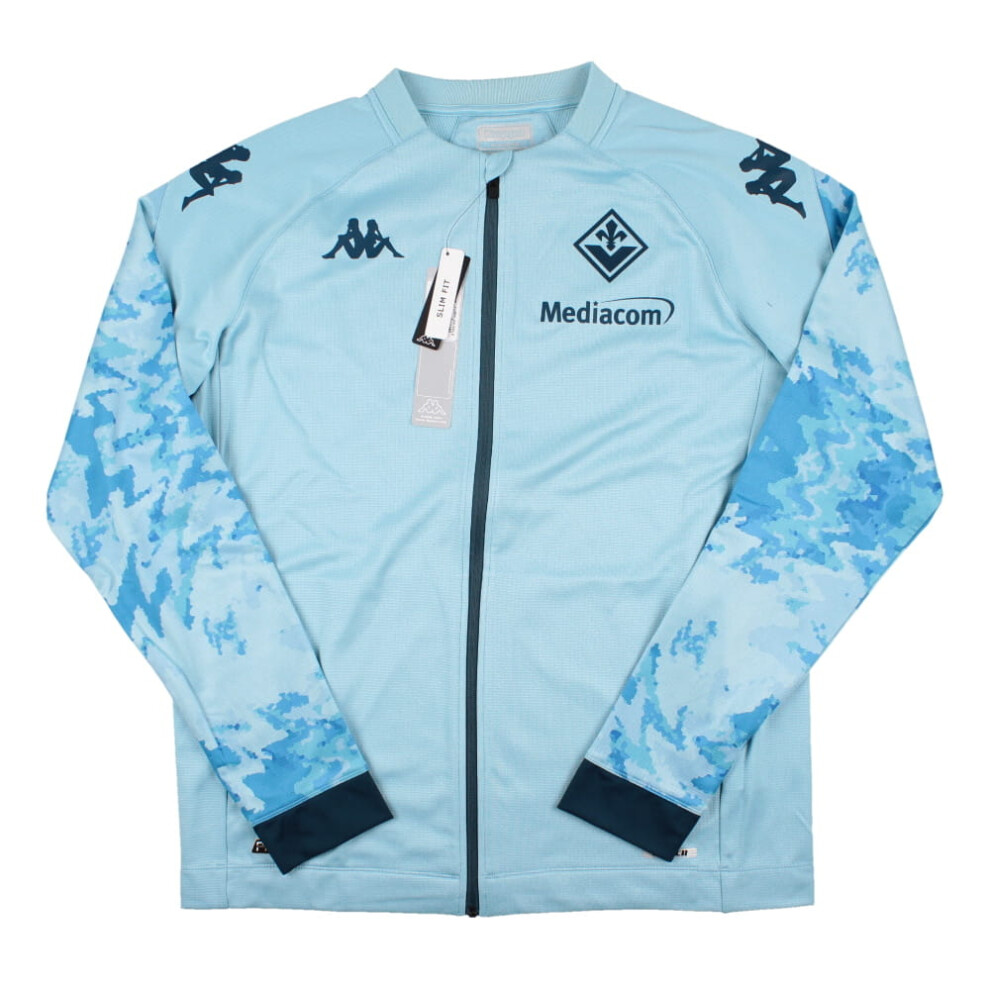 (XXL) 2023-2024 Fiorentina Pre-Match Jacket (Blue)