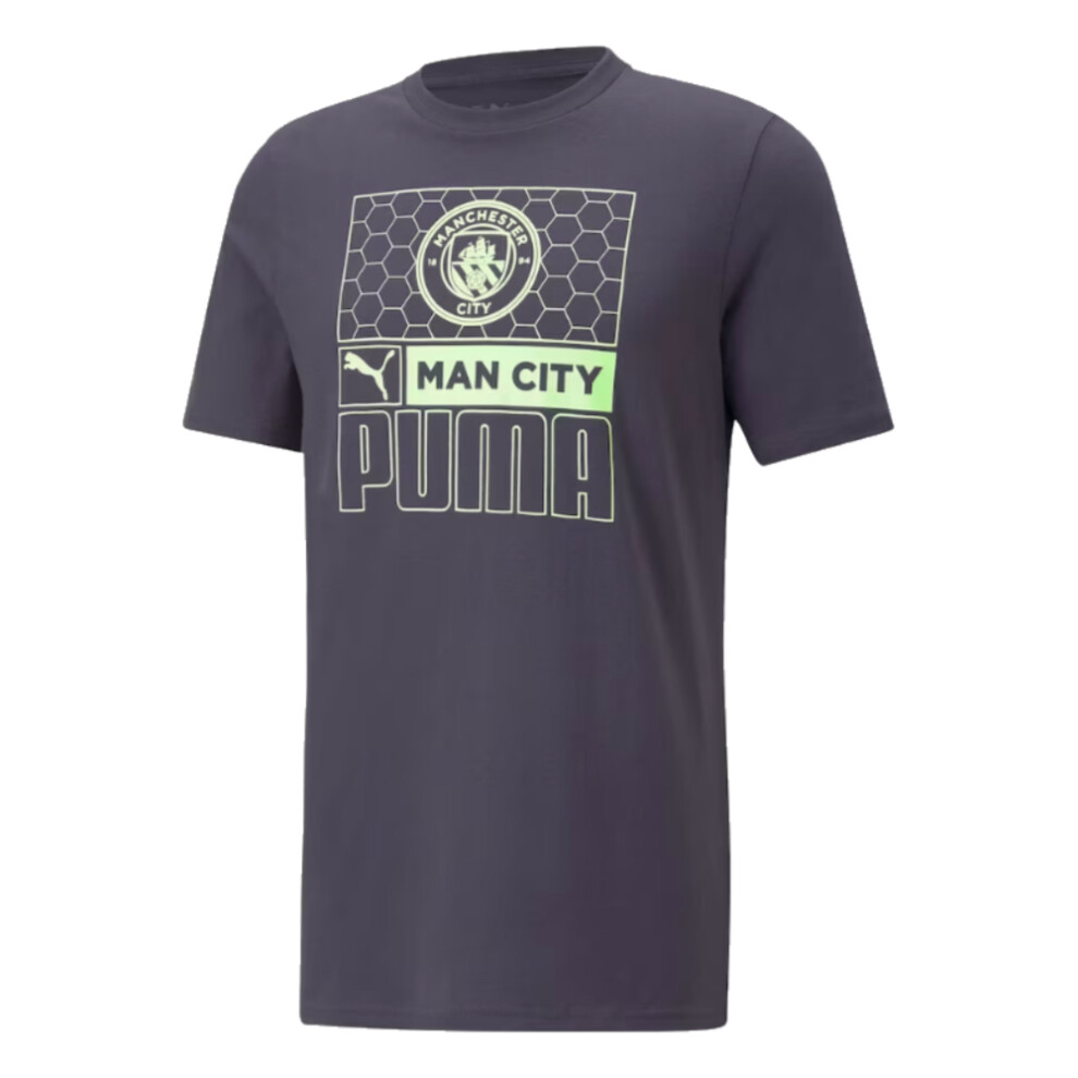 (XL) 2023-2024 Man City FtblCore AOP Tee (Dark Navy)