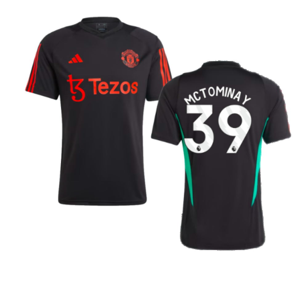 (L) 2023-2024 Man Utd Training Jersey (Black) (McTominay 39)