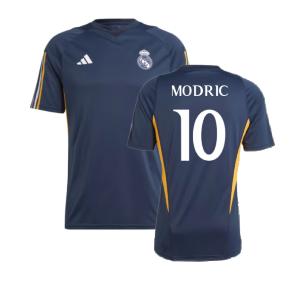 (XXL) 2023-2024 Real Madrid Training Shirt (Legend Ink) (Modric 10)