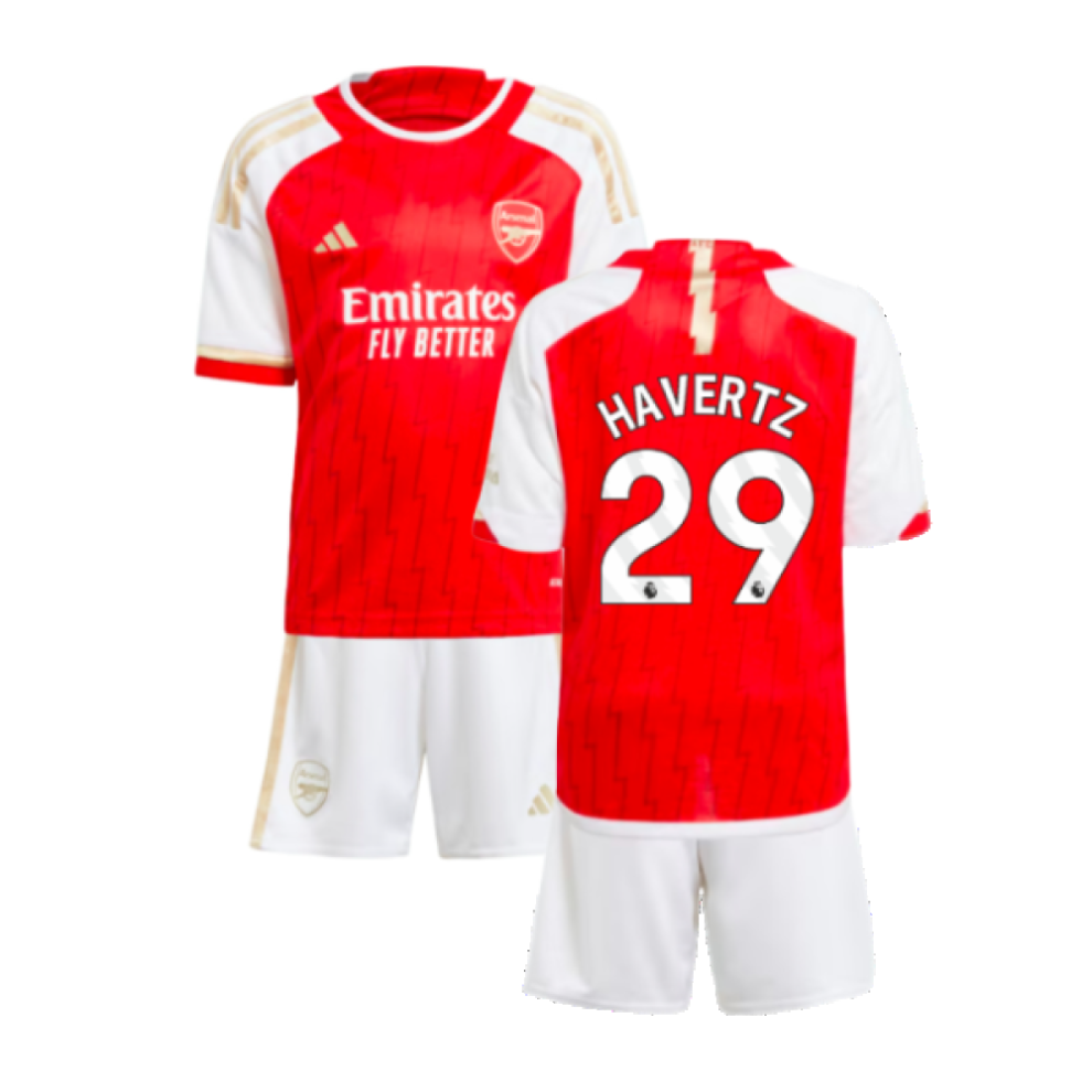 (5-6 Years) 2023-2024 Arsenal Home Mini Kit (Havertz 29)