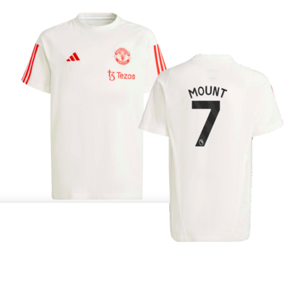 (MB) 2023-2024 Man Utd Training Tee (White) - Kids (Mount 7)