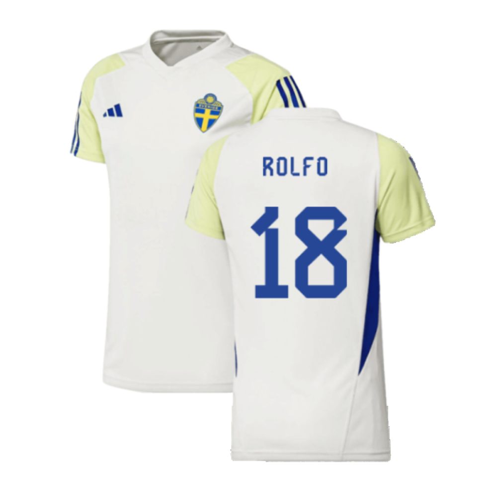 (M) 2023-2024 Sweden Training Shirt (White) - Ladies (Rolfo 18)