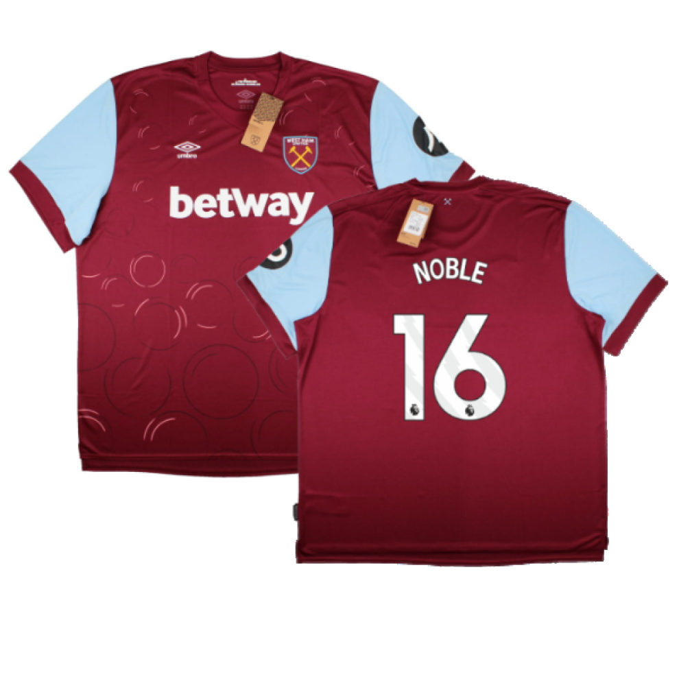 (XXL) 2023-2024 West Ham United Home Shirt (NOBLE 16)