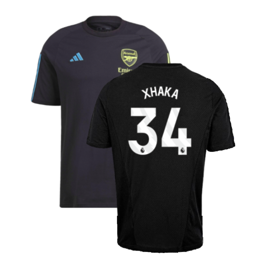 (L) 2023-2024 Arsenal Training Tee (Black) (Xhaka 34)