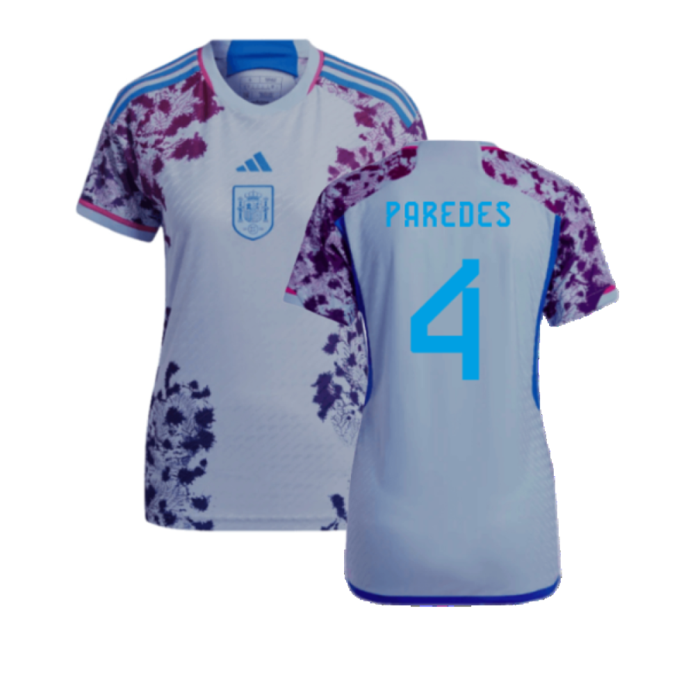 (M) 2023-2024 Spain Authentic Away Jersey - Ladies (Paredes 4)