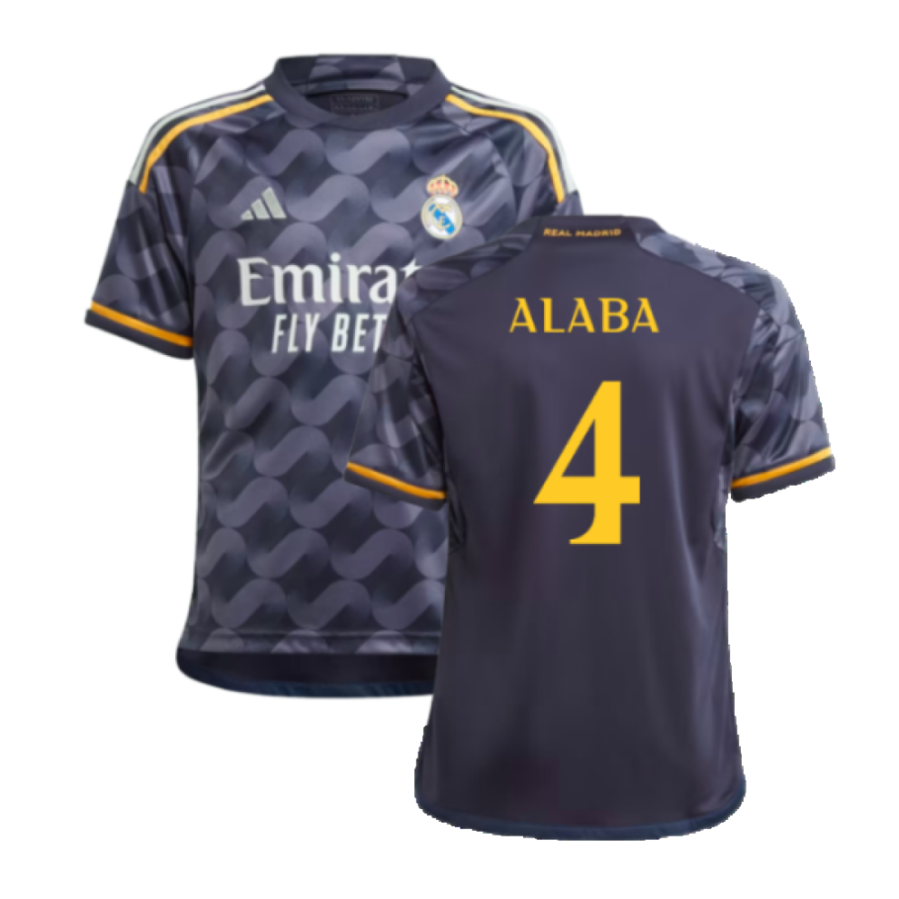 Adidas (Xxl) 2023-2024 Real Madrid Away Shirt (Kids) (Alaba 4)