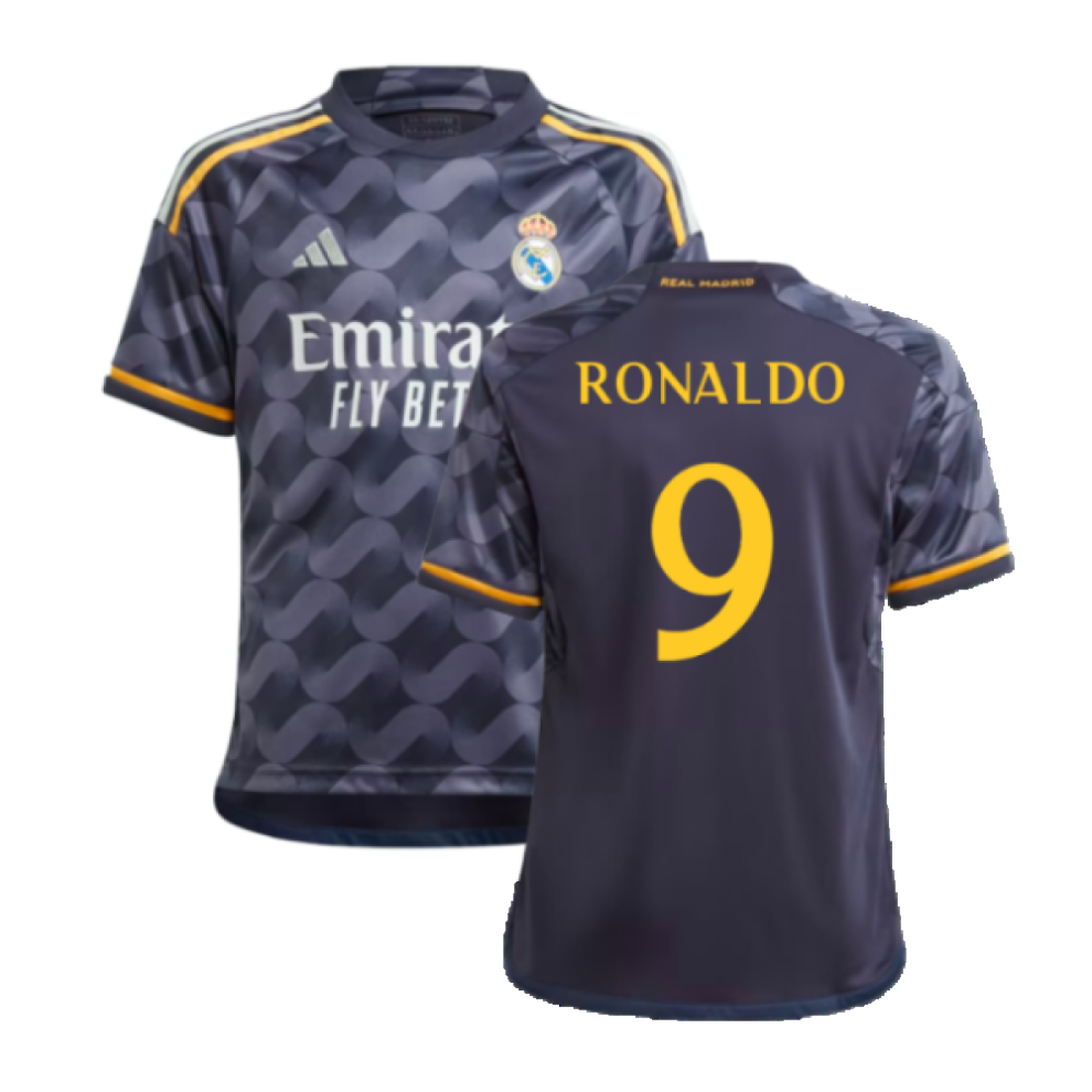 Adidas (Xxl) 2023-2024 Real Madrid Away Shirt (Kids) (Ronaldo 9)