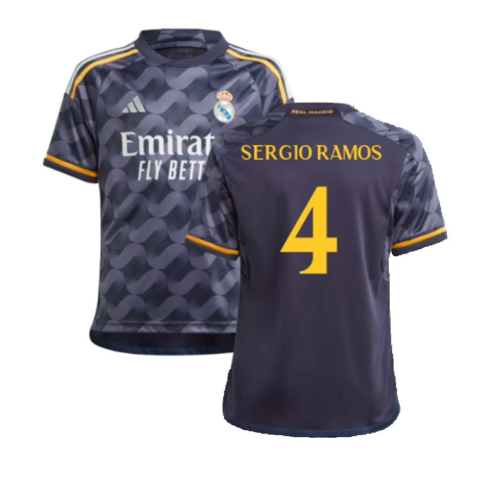 Adidas (Xxl) 2023-2024 Real Madrid Away Shirt (Kids) (Sergio Ramos 4)