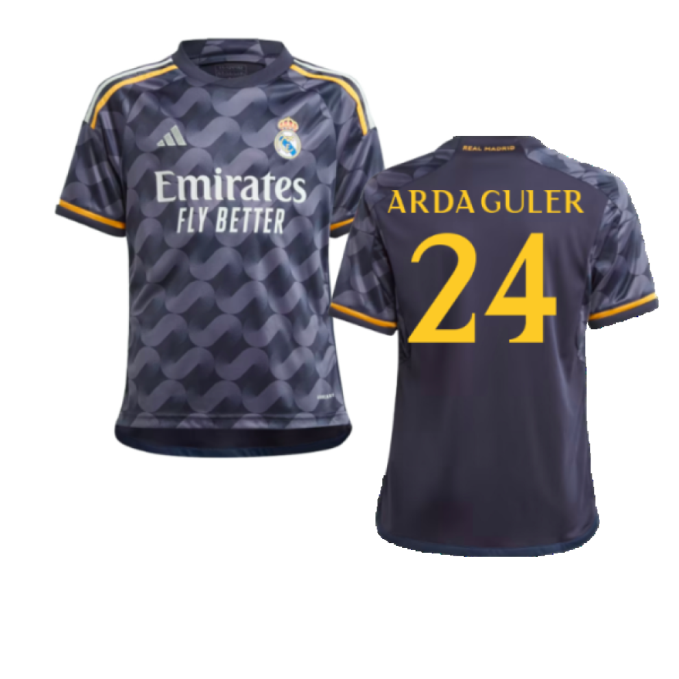 Adidas (Xxl) 2023-2024 Real Madrid Away Shirt (Kids) (Arda Guler 24)