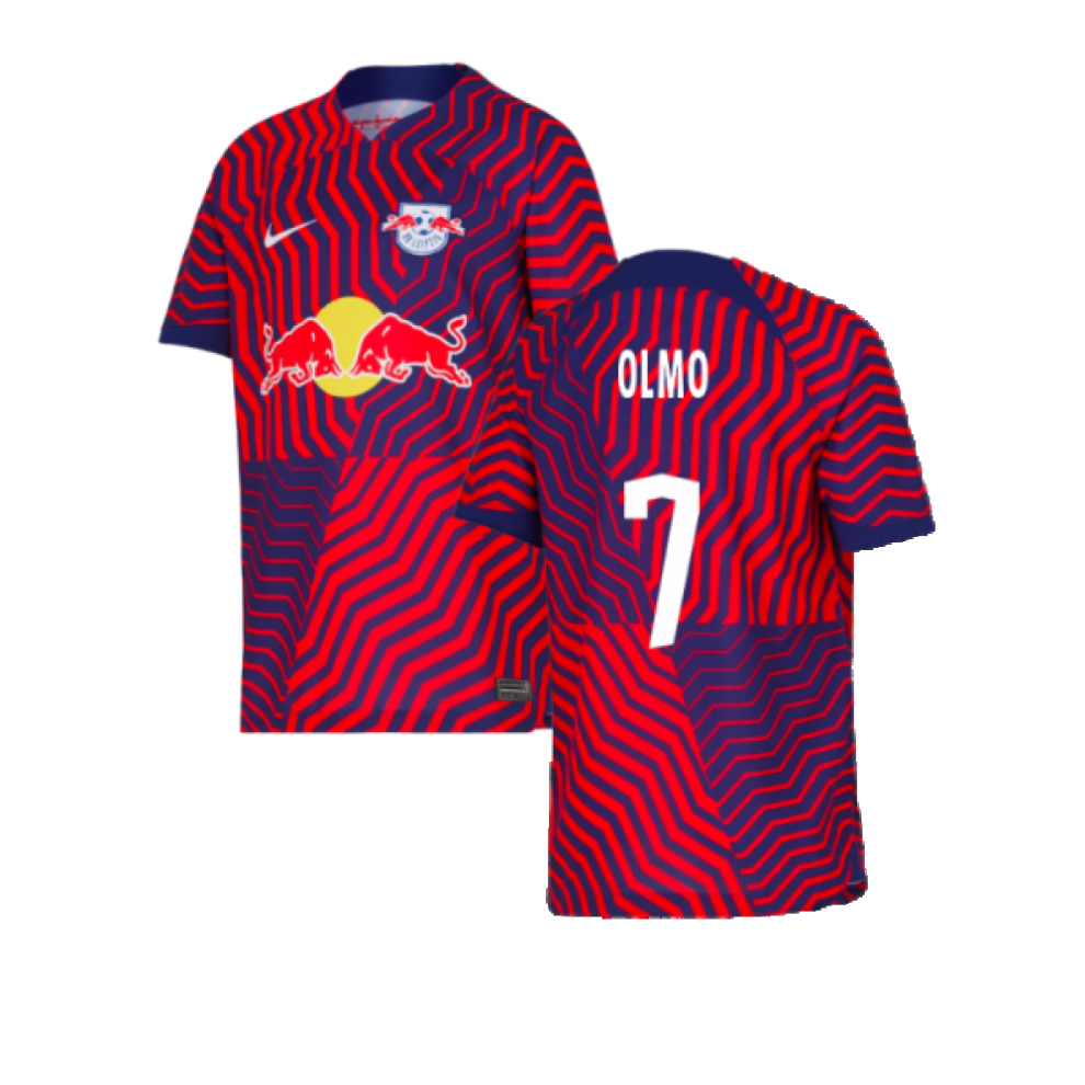 Nike (Mb) 2023-2024 Bull Leipzig Away Shirt (Kids) (Olmo 7) Red