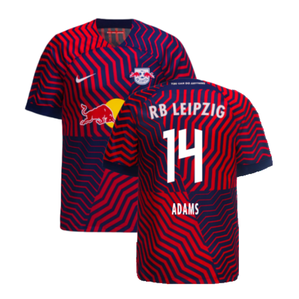 Nike (L) 2023-2024 Bull Leipzig Away Shirt (Adams 14) Red