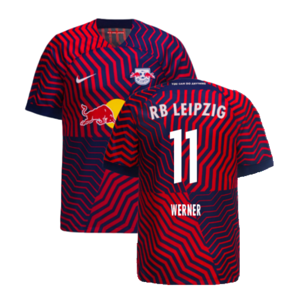 Nike (Xl) 2023-2024 Bull Leipzig Away Shirt (Werner 11) Red