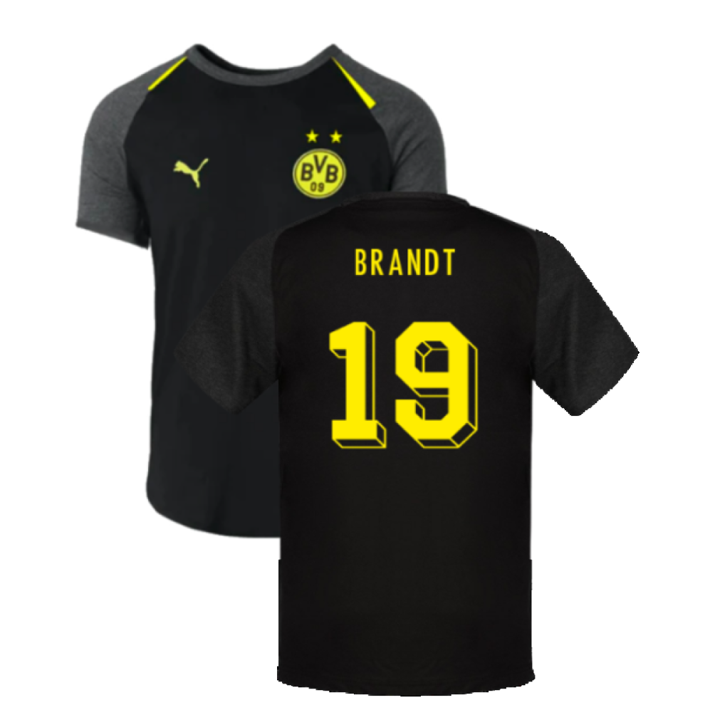 (XL) 2023-2024 Borussia Dortmund Casuals Tee (Black) (Brandt 19)