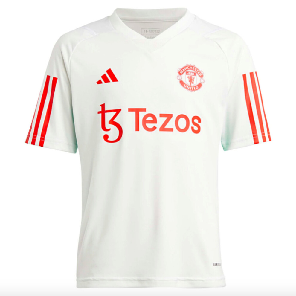 (MB) 2023-2024 Man Utd Training Jersey (White) - Kids