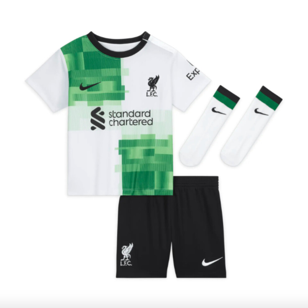 Nike (3-6 Months) 2023-2024 Liverpool Away Infant Baby Kit