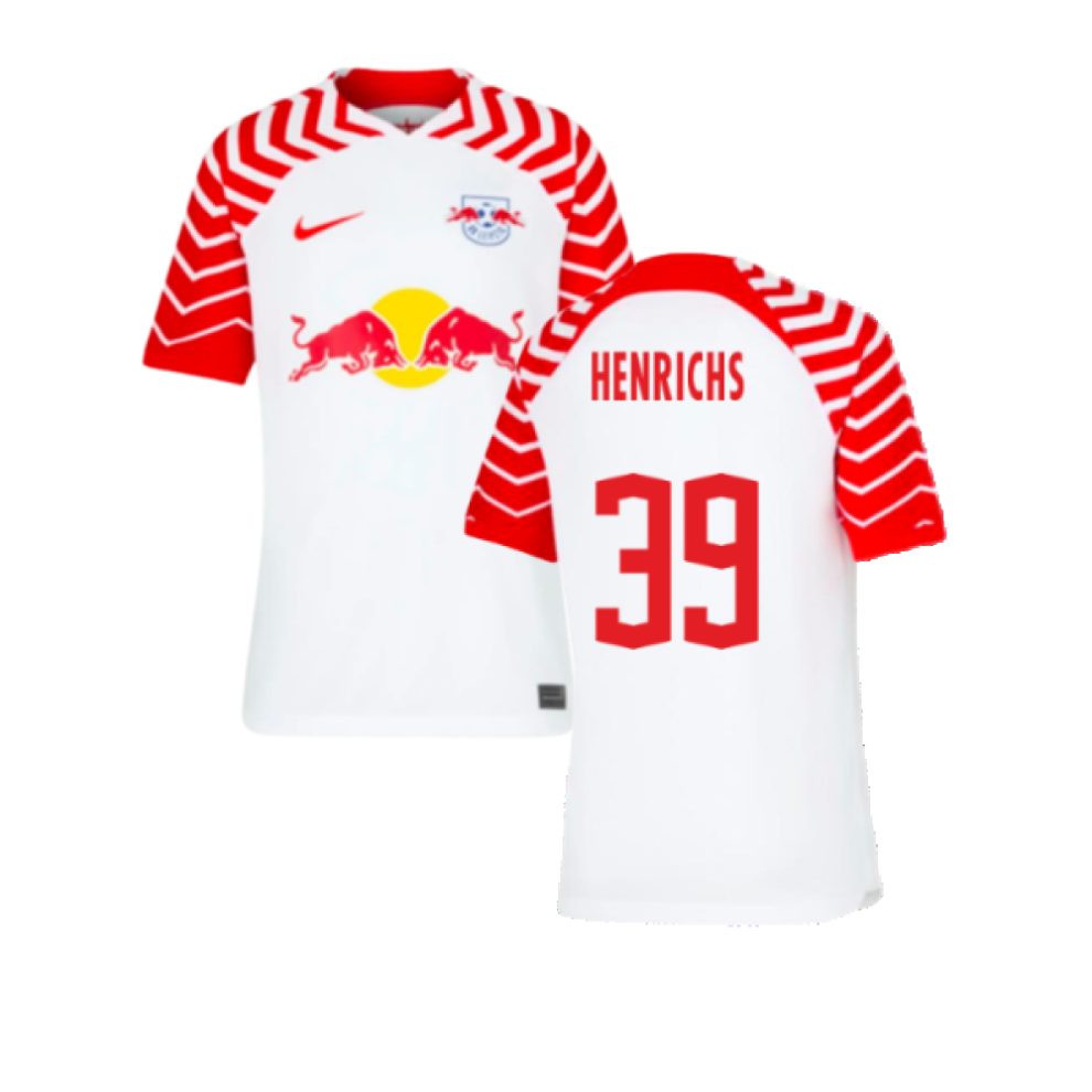 (SB) 2023-2024 Red Bull Leipzig Home Shirt (Kids) (Henrichs 39)