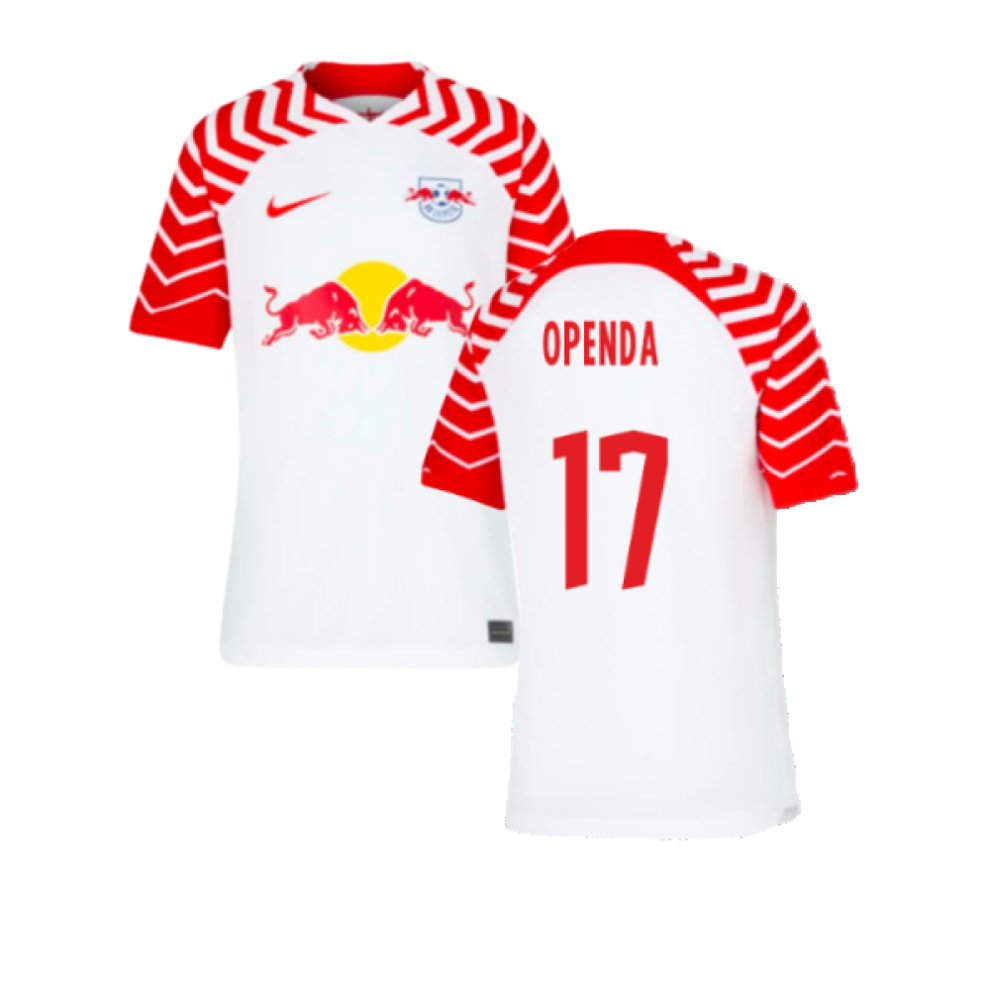 Nike (Mb) 2023-2024 Bull Leipzig Home Shirt (Kids) (Openda 17) Red