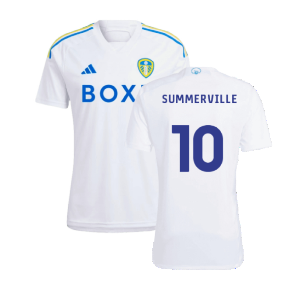 (S) 2023-2024 Leeds United Home Shirt (SUMMERVILLE 10)