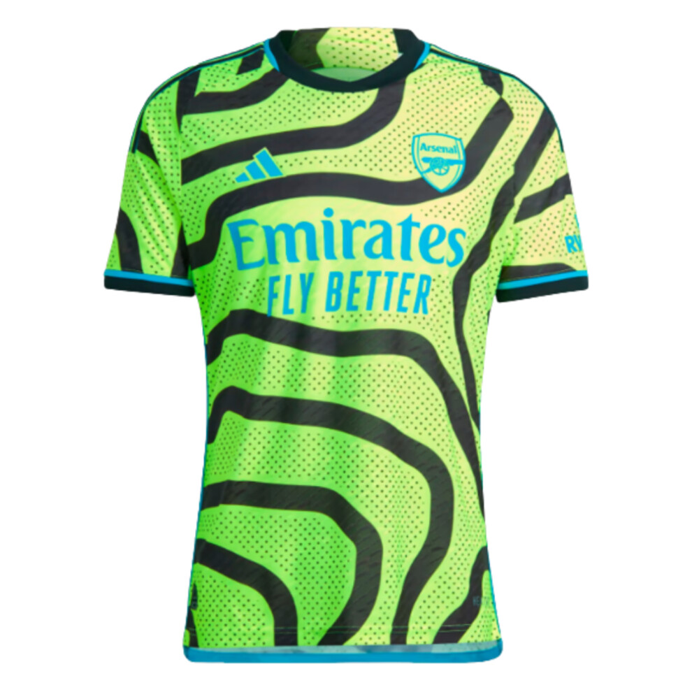 Adidas (M) 2023-2024 Arsenal Authentic Away Shirt Yellow