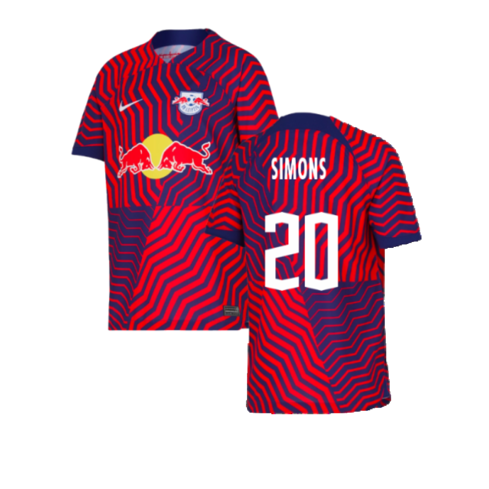 Nike (Mb) 2023-2024 Bull Leipzig Away Shirt (Kids) (Simons 20) Red