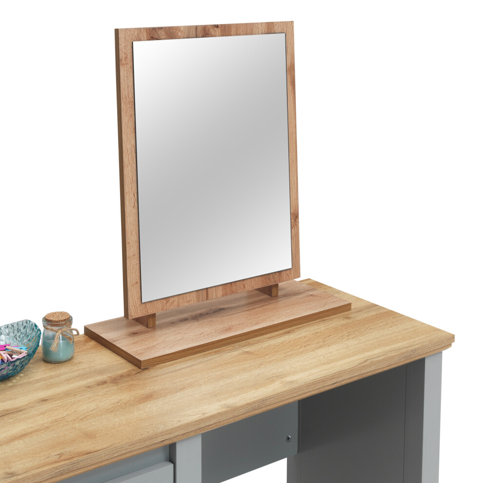 Astbury Freestanding Dressing Table Bevelled Mirror