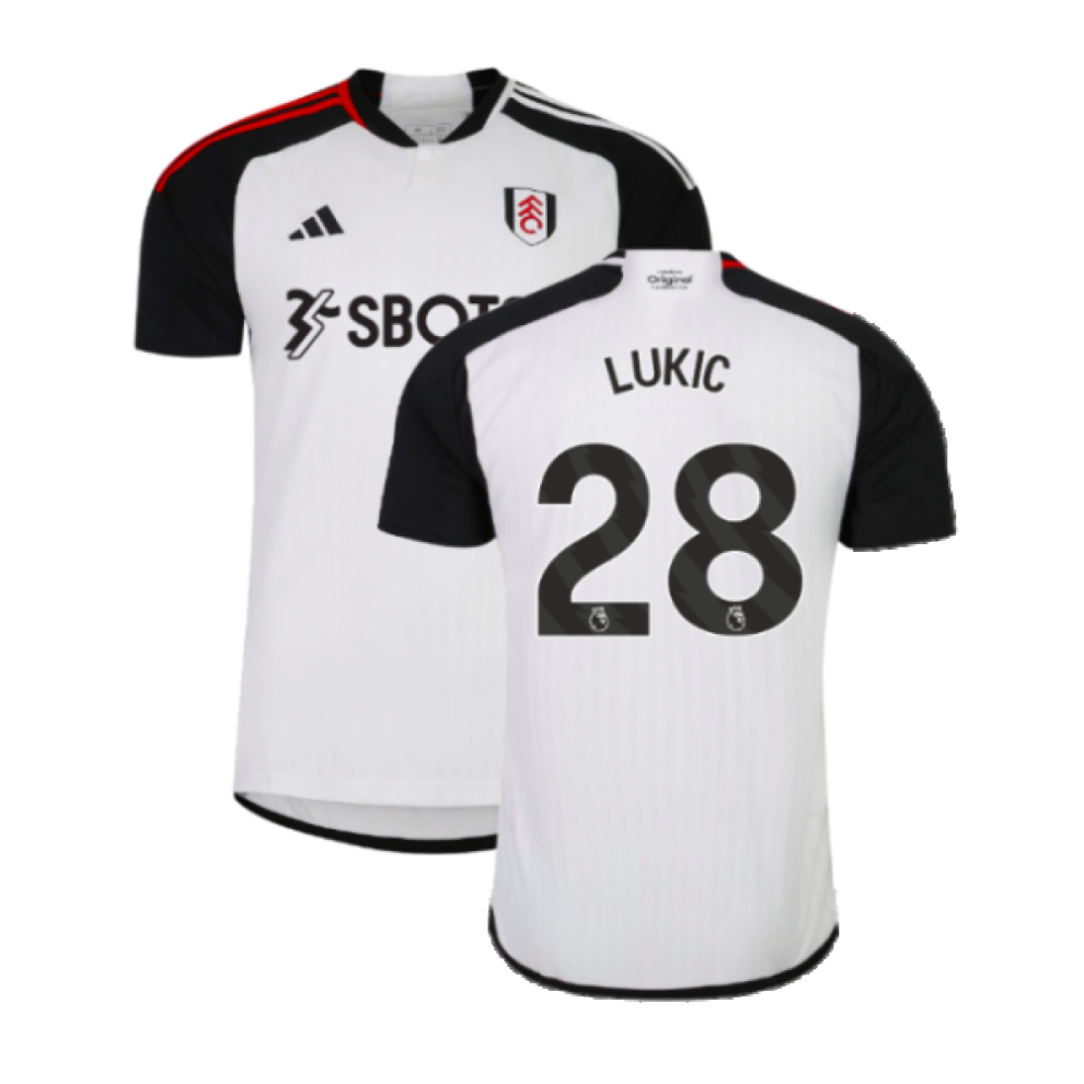 (XXL) 2023-2024 Fulham Home Shirt (Lukic 28)