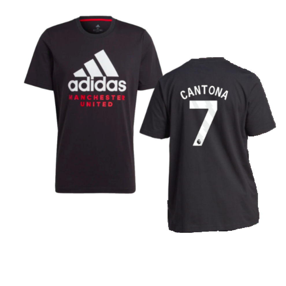 (M) 2023-2024 Man Utd DNA Graphic Tee (Black) (Cantona 7)