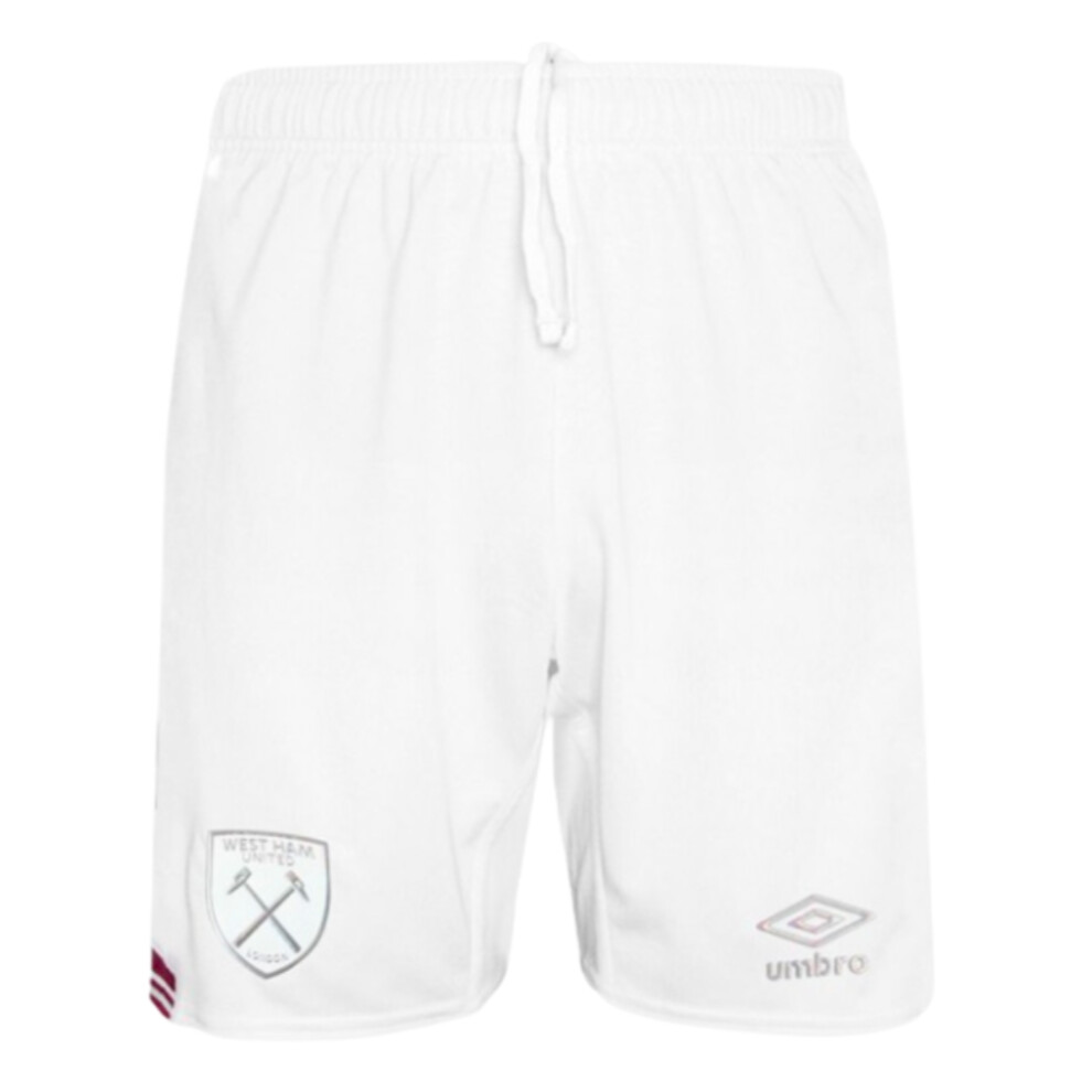 Umbro (Mb) 2023-2024 West Ham Away Shorts (White) - Kids White