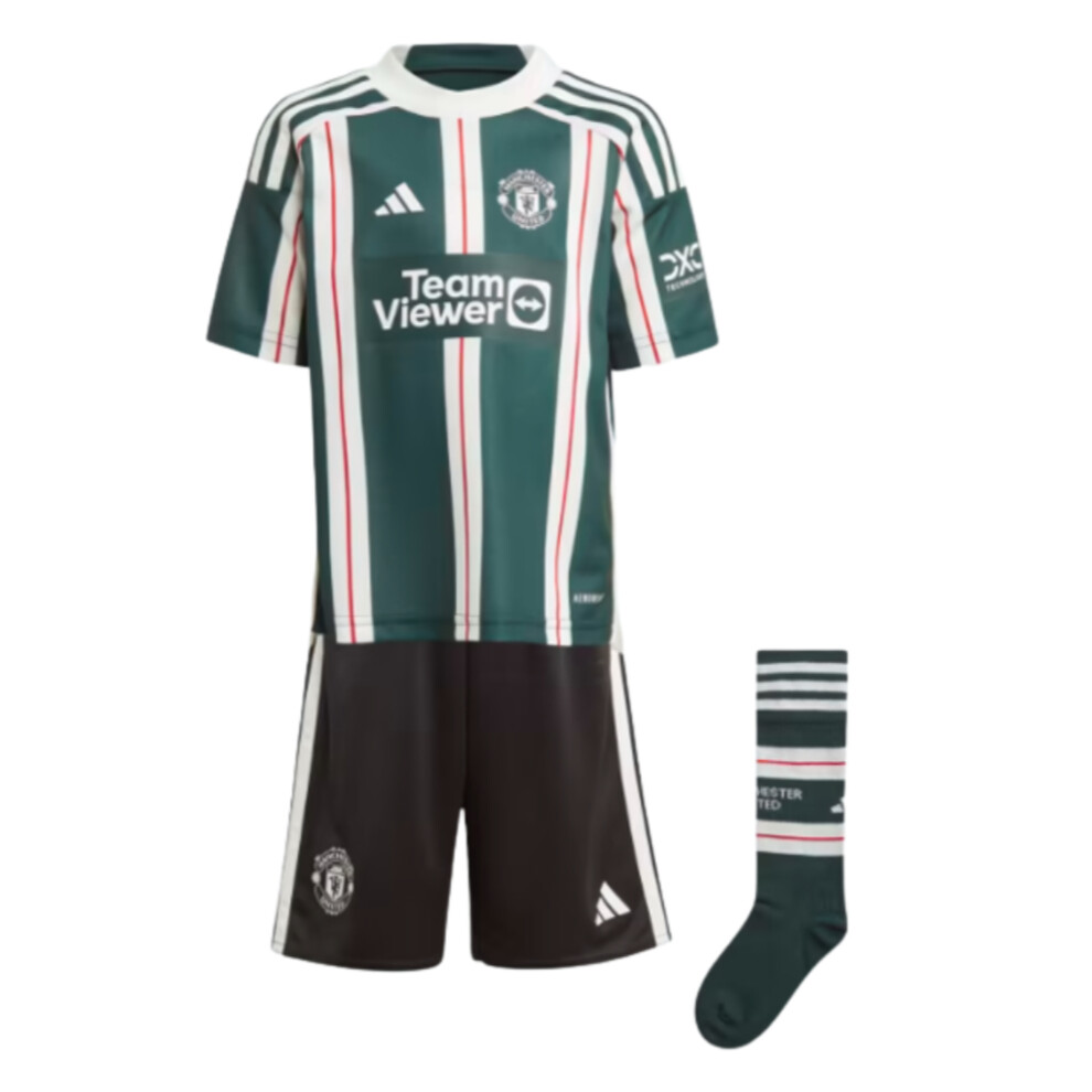 Adidas (3-4 Years) 2023-2024 Man Utd Away Mini Kit