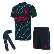 (2-3 Years) 2023-2024 Man City Third Mini Kit