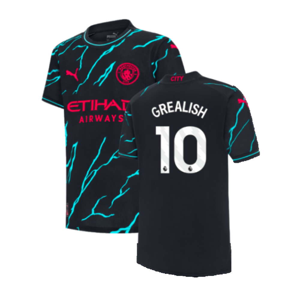 (XXLB) 2023-2024 Man City Third Shirt (Kids) (GREALISH 10)