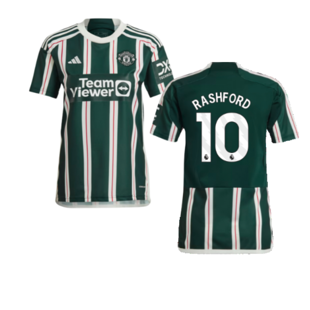 (XL) 2023-2024 Man Utd Away Shirt (Rashford 10)