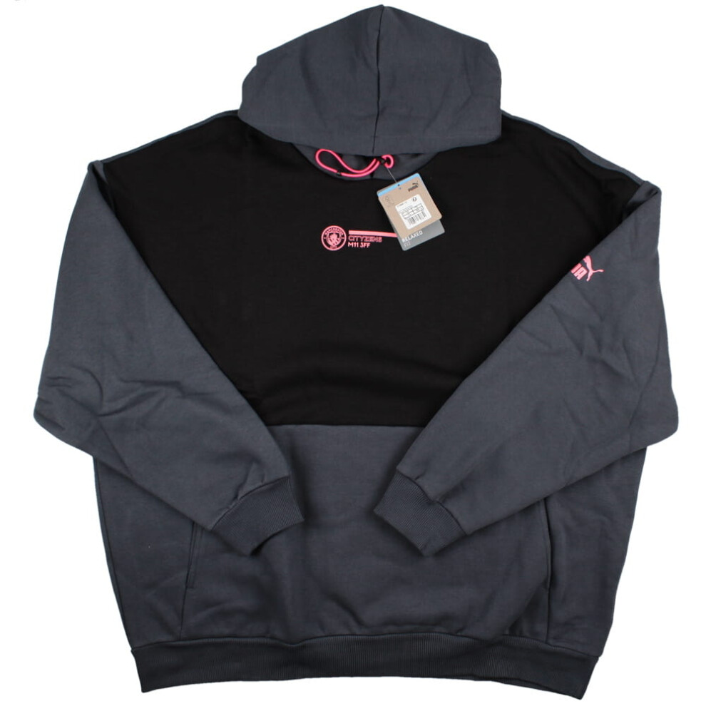 Puma (M) 2023-2024 Man City Ftblculture Hoody (Strong ) Grey