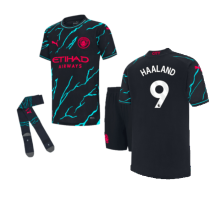 (1-2 Years) 2023-2024 Man City Third Mini Kit (HAALAND 9)