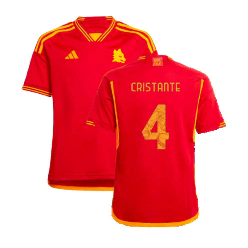 (LB) 2023-2024 Roma Home Shirt (Kids) (CRISTANTE 4)