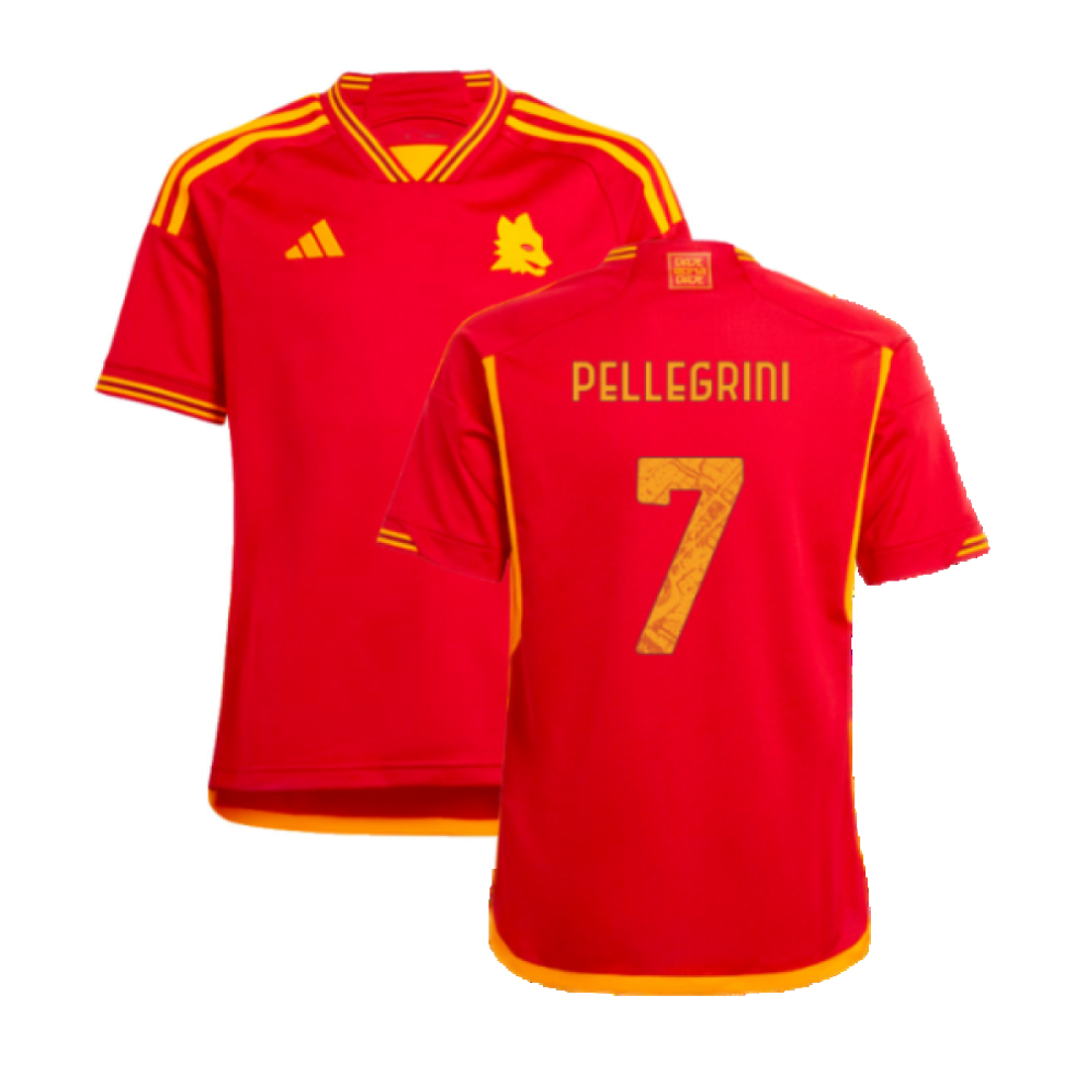 Adidas (Xxl) 2023-2024 Roma Home Shirt (Kids) (Pellegrini 7)
