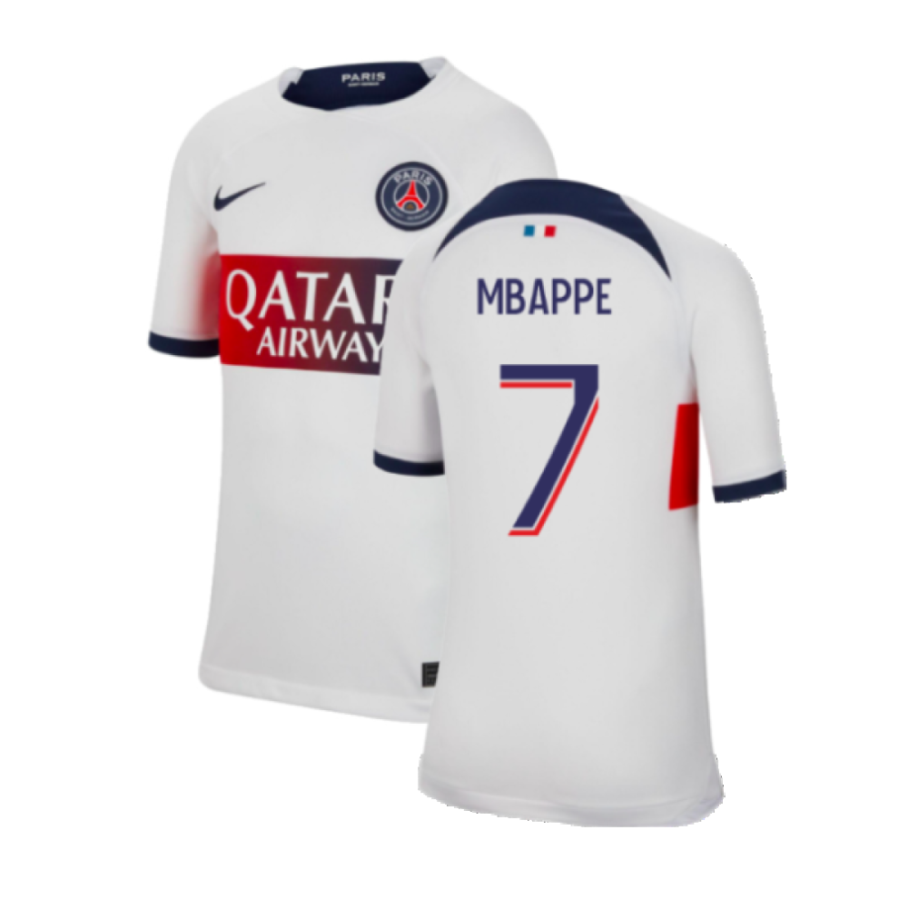 (MB) 2023-2024 PSG Away Shirt (Kids) (Mbappe 7)