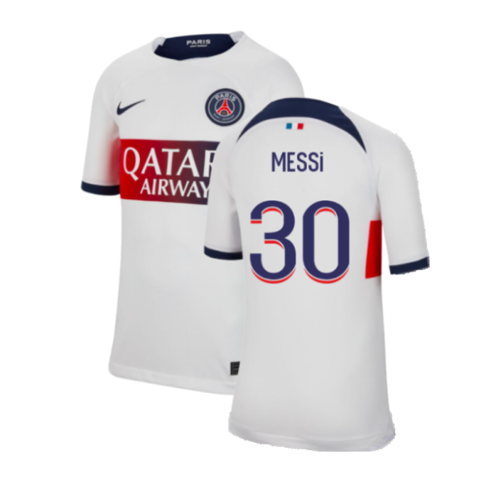 (SB) 2023-2024 PSG Away Shirt (Kids) (Messi 30)