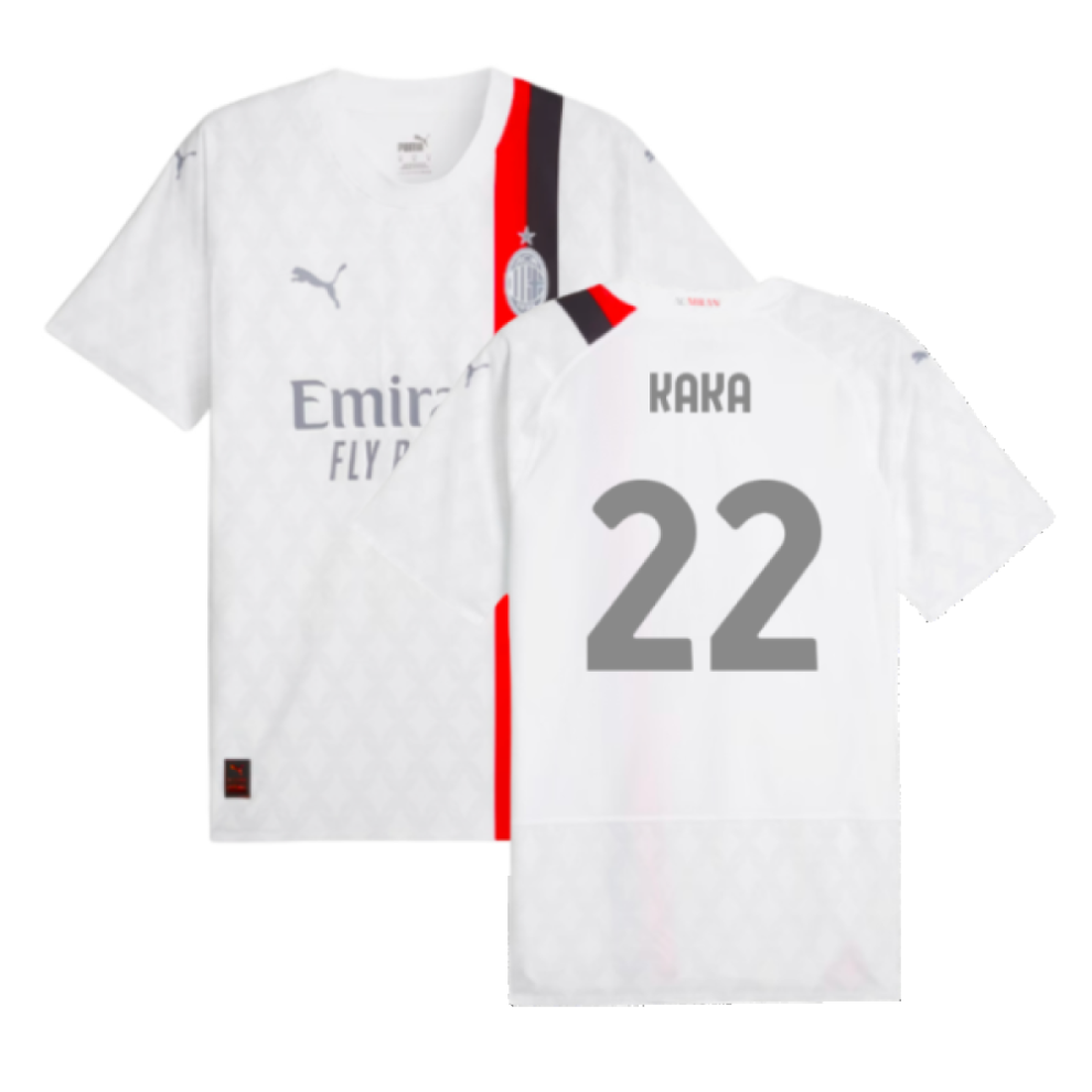 (L) 2023-2024 AC Milan Away Authentic Shirt (Kaka 22)