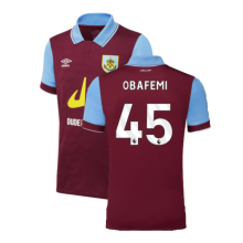(MB) 2023-2024 Burnley Home Shirt (Kids) (OBAFEMI 45)